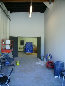 The loading area, primed and ready to be painted.